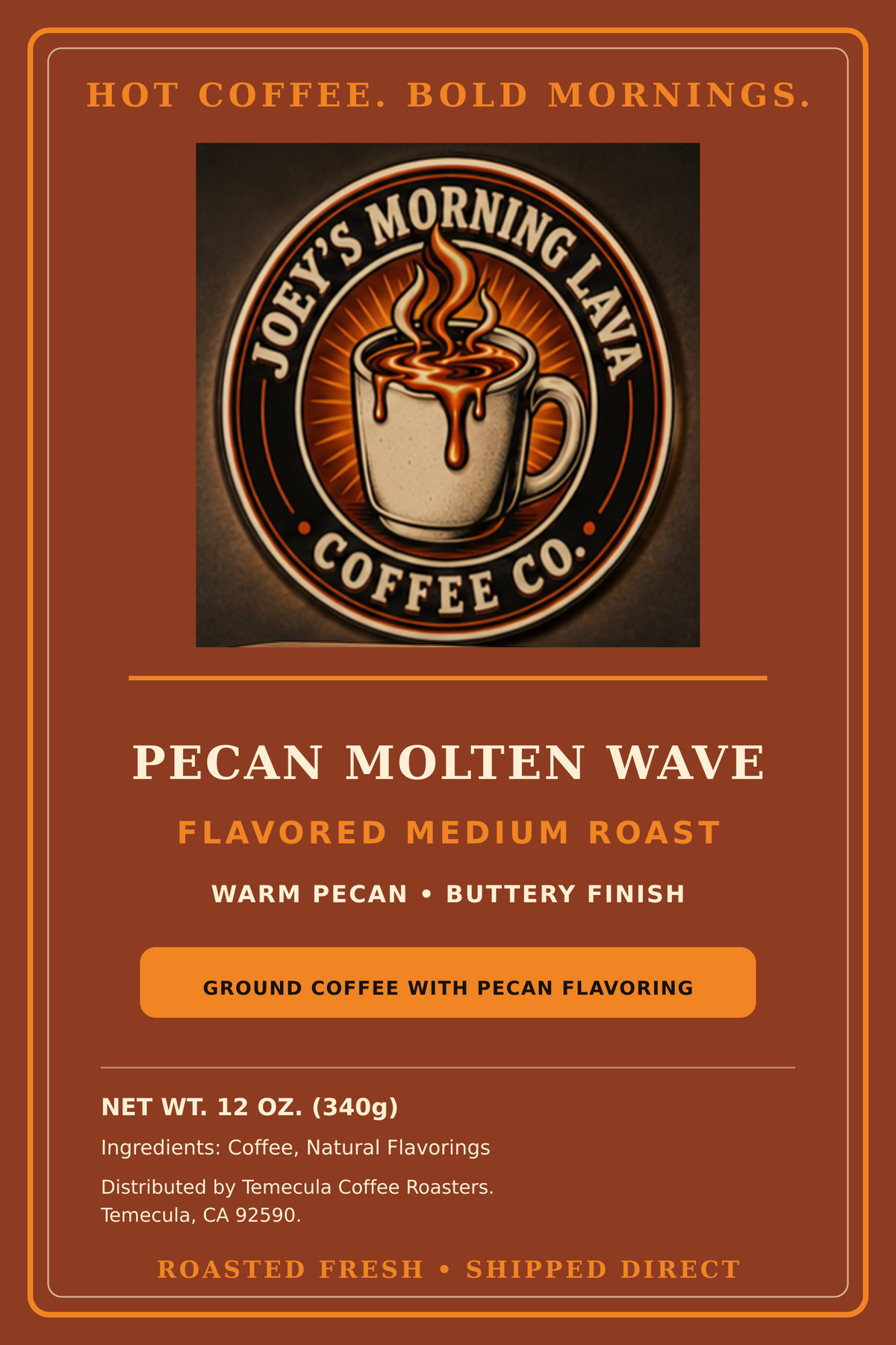 Pecan Molten Wave